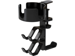 Suporte Giratório Para Fones De Ouvido, Porta-copos 3 Em 1, Clipe De Armazenamento Para Mesa, Suporte Para