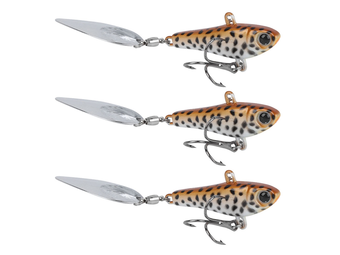 Lure (simulated Bait Spinnerbait) 20gvib Jig Head Sea Fishing Tackle Freshwater Bait Spinnerbait Lead Fish Artificial Bait (3 Pieces Sold)