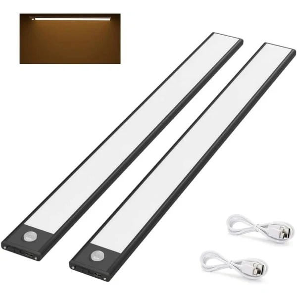 2 Luzes Led para Guarda, Roupa, 40 Cm, Sem Fio, Recarregáveis​​ Via Usb, Fa5 BRILVIBERA