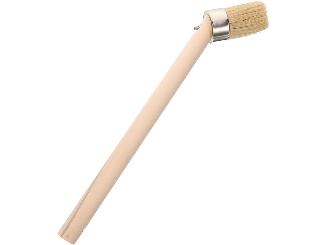 Escova De Madeira Para Limpeza De Pneus De Carro, 34 Cm, Cerdas Resistentes, Remove Sujeira.