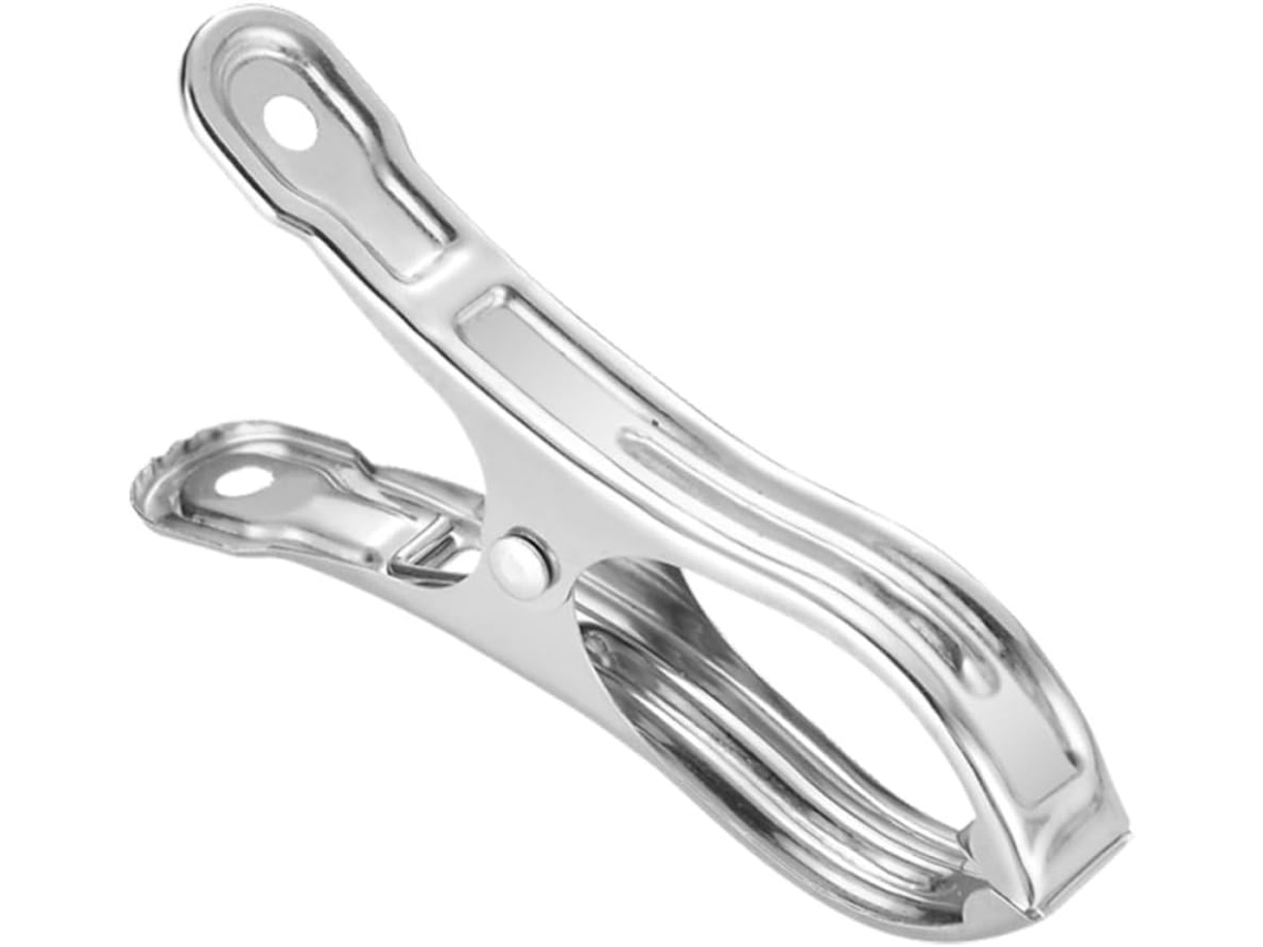 Conjunto de 18 Prendedores Roupa em Aço Inoxidável À Prova Vento, com 9 Cm Diâmetro, CHABERLU