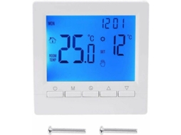 Lurelia Termostato De Parede Inteligente Com Display Lcd Para Aquecimento De Piso Luz De Fundo Azul