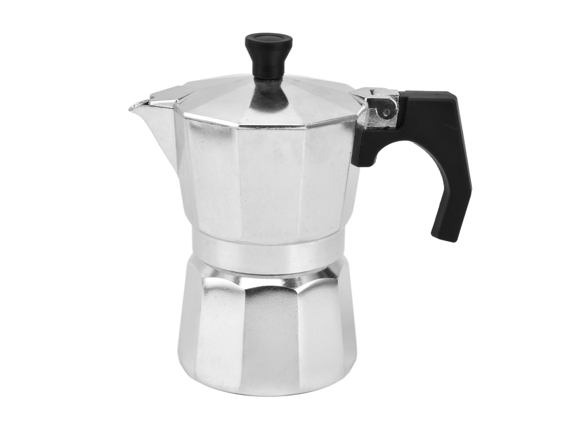 Cafeteira Para Fogão, Cafeteira De Alumínio, Formato Octogonal Para Sabor Forte, 150 Ml Brilvibera