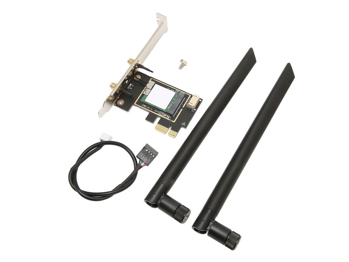 Placa De Rede Wi Fi Ax210 Tri Band Wireless Bluetooth 5.2 De Alta Velocidade Para Pc Sem Proteção. Aquaforge (desktop)