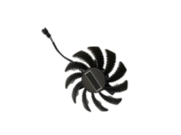 Cooler Para Placa De Vídeo De 75 Mm Com Conector Abs Preto De 2 Pinos