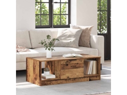Vidaxl Mesa De Centro Madeira Antiga 102 X 50 X 36cm