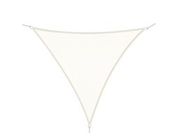 Vela de sombra triangular, poliéster creme, anti UV, 6x6x6 m ORBITRA COMMERCE