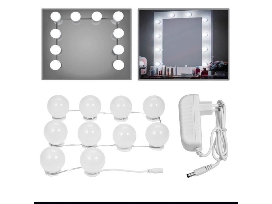 Luz de espelho de penteadeira LED Xcsource, 6500K, 10 lâmpadas
