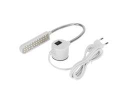 Rebe-lâmpada Led Para Máquina De Costura Com 30 Pérolas E Base Magnética, Pescoço De Cisne, Luz De Trabalho Ac