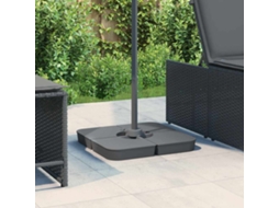 Vidaxl 4 Pcs Conj. Base Para Guarda-sol De Suporte Cruzado 100 Kg Pp