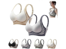 Sutiã Sem Fio Super Push up: Conforto, Apoio Sexy e Estilo Versátil para o Dia a Dia e Ocasiões Especiais 2 Peças Branco Cinza