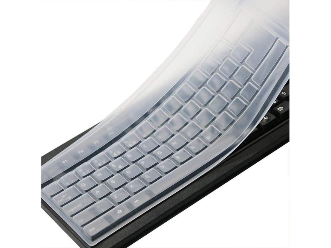 Protetor de teclado de silicone, à prova d'água, poeira, para laptops até 17 polegadas, S/MARCA
