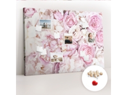 Quadro De Cortiça Com Impressão Flores Decorativas Para O Corredor Espelharte (140x100 Cm)
