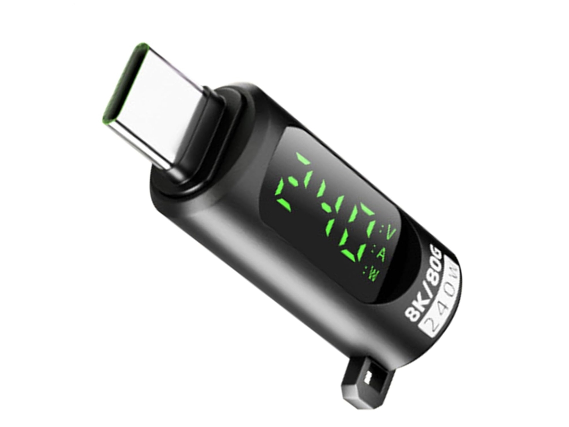 Conector Usb Para Teste De Tensão Com Display Digital Led