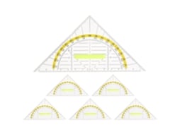 Conjunto De Desenho Leve Em Pp Com 6 Peças, Numerado E Legível, Ideal Para Estudantes De Arquitetura E Desenho Técnico