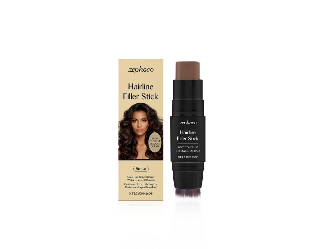Bastão Preenchedor de Linha de Cabelo Marrom Natural para Disfarçar Falhas e Dar Volume LAXISCREED