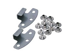 CONTOUR Apoio De Calcanhar Par Tail Hook Set Prateado Pair