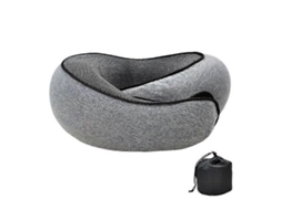 ALMOFADA AQUAFORGE de viagem, formato U, com capuz, portátil