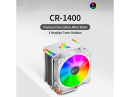 Resfriador De Cpu Cr-1400 Com 4 Pipes De Calor Pwm 4pin 5v Argb Ventilador De Resfriamento Silencioso