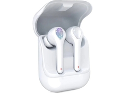 Auriculares Bluetooth True Wireless Bestvite (in Ear - Microfone - Noise Cancelling - Branco)