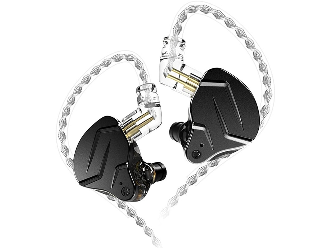 Fones De Ouvido Intra-auriculares Com Fio E Dois Drivers, 1ba 1dd, Hifi Para Jogos E Esportes, Compatíveis Com Celular, Tablet E Computador (preto)