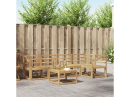 Vidaxl Conjunto De Sofás Para Exterior 6 Unid. Branco