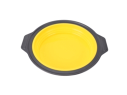Molde De Silicona Para Pasteles Redondo Plegable Quick Release Para Pasteles Capa Queso Chiffon Amarillo