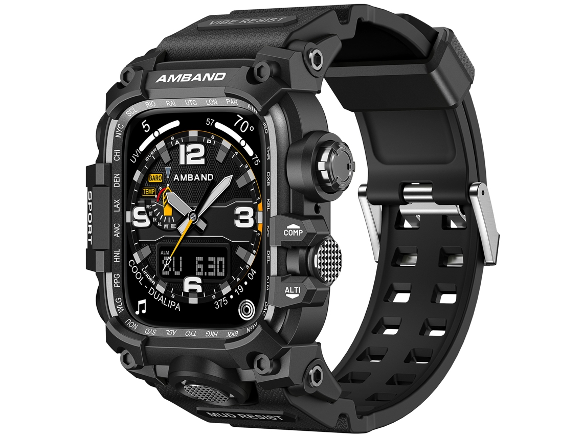 Bracelete para Apple Watch Ultra 46mm Preto XIAOMOYU