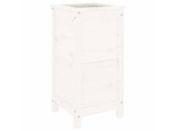 Garden Planter, Garden Planters Vidaxl Branco Madeira De Pinho (40 X 40 X 78 Cm)