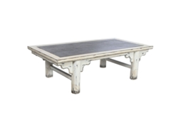 Mesa de Centro HOME ESPRIT Rotim Madeira de Olmo 167x90x50 cm