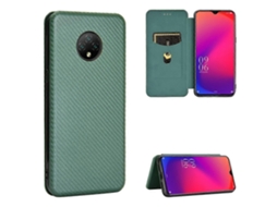 Capa De Tpu Pc Couro Pu Com Textura De Fibra De Carbono E Slot Para Cartão E Cordão Para Doogee X95