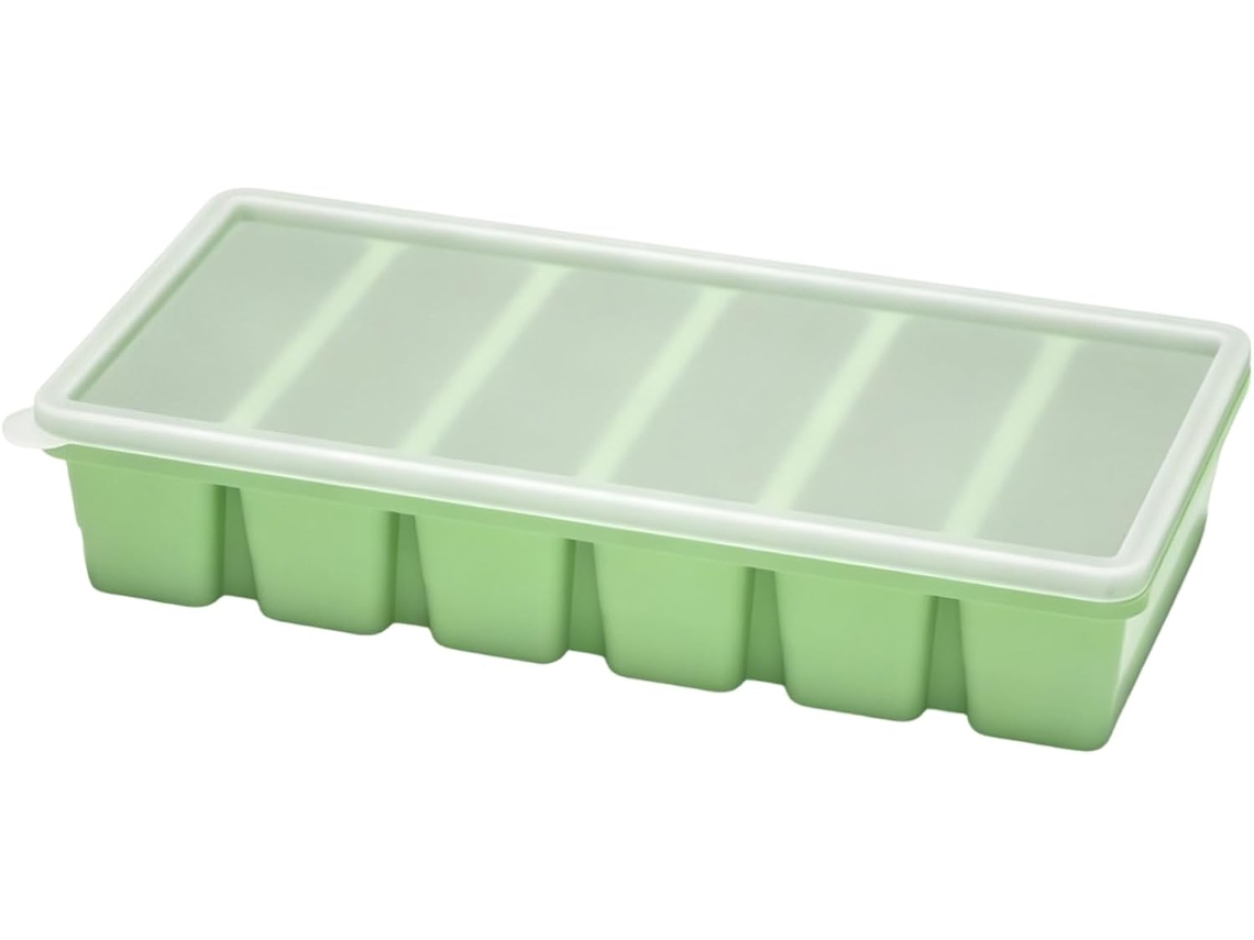 Forma De Gelo Profissional De Silicone Com 6 Cavidades, Versátil Para Congelar Cubos Grandes, Ideal