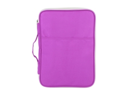 Estojo Organizador A4 Roxo Zíper Escola Escritório