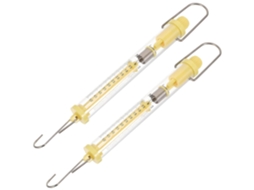 Dinamômetro Cilíndrico De 5 Newtons, 2 Peças, Plástico Amarelo, Cor