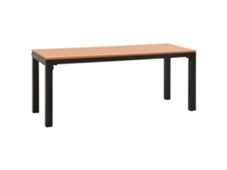 Maison Exclusive - Banco De Jardim 110 Cm Aço E Wpc Castanho E Preto