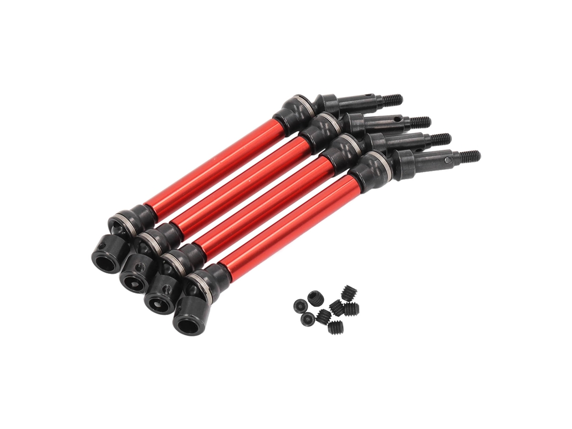 Mali 4pcs Eixo de Transmissão Dianteiro Traseiro Aço Alumínio para Arrma 1/8 Kraton 4s Rc