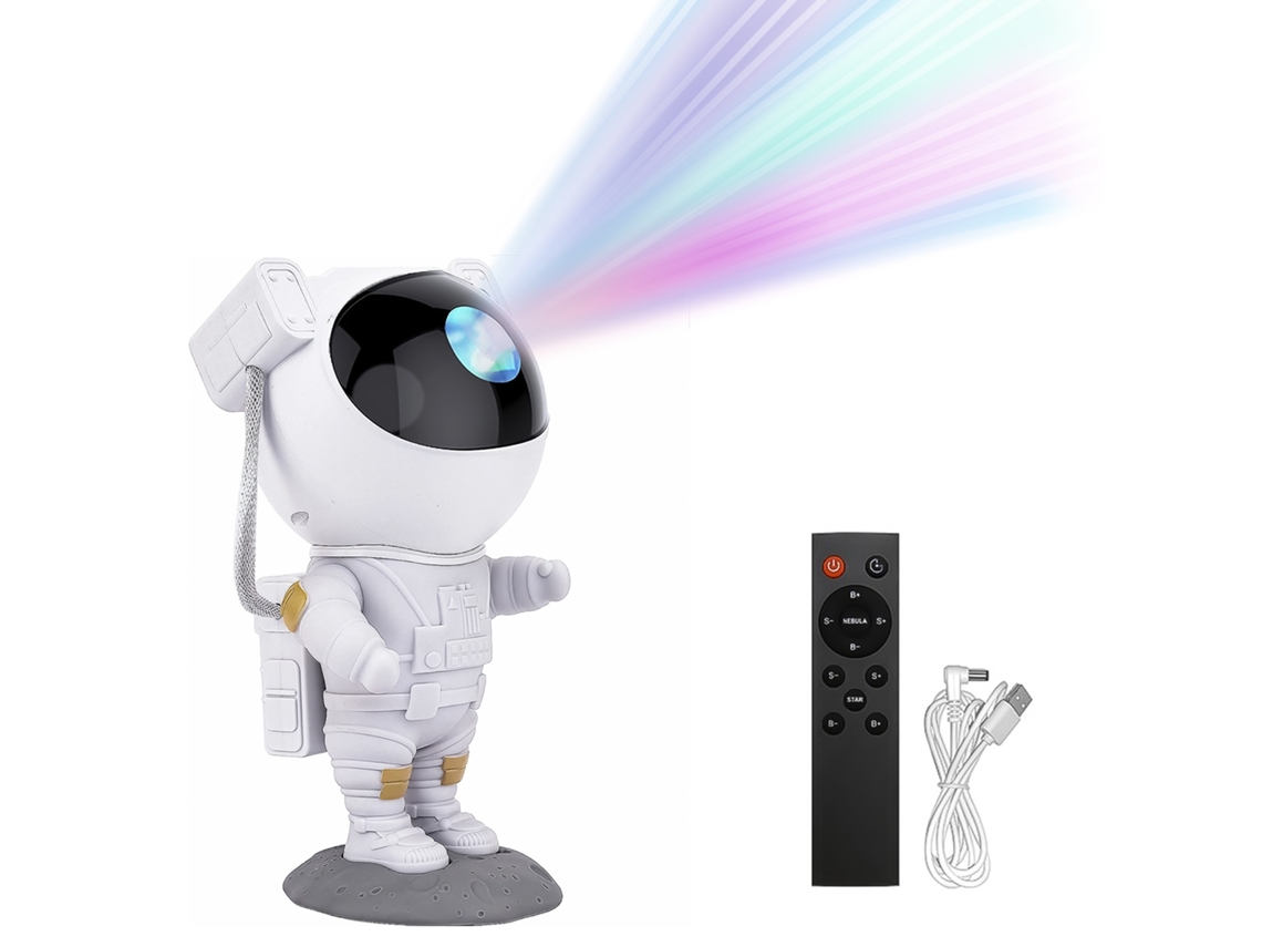 Luz Noturna Projetor De Estrelas Com Lmpada Led Astronauta Gpa Aquaforge