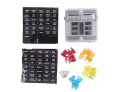 Caja de Fusibles de Lámina Atc Ato Impermeable de 6 Vías 12v 24v Cc Con Indicador Led para Automóviles Y Marinos