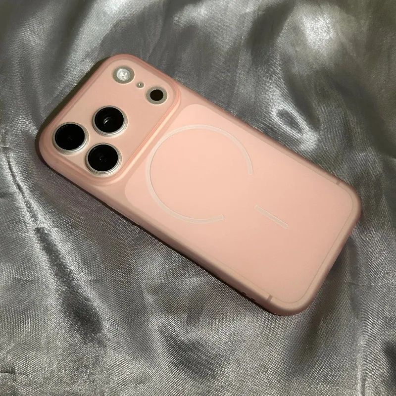 Capa Protetora À Prova De Choque Em Tpu (gel De Borracha Tpu Rosa), Silicone Fosco.
