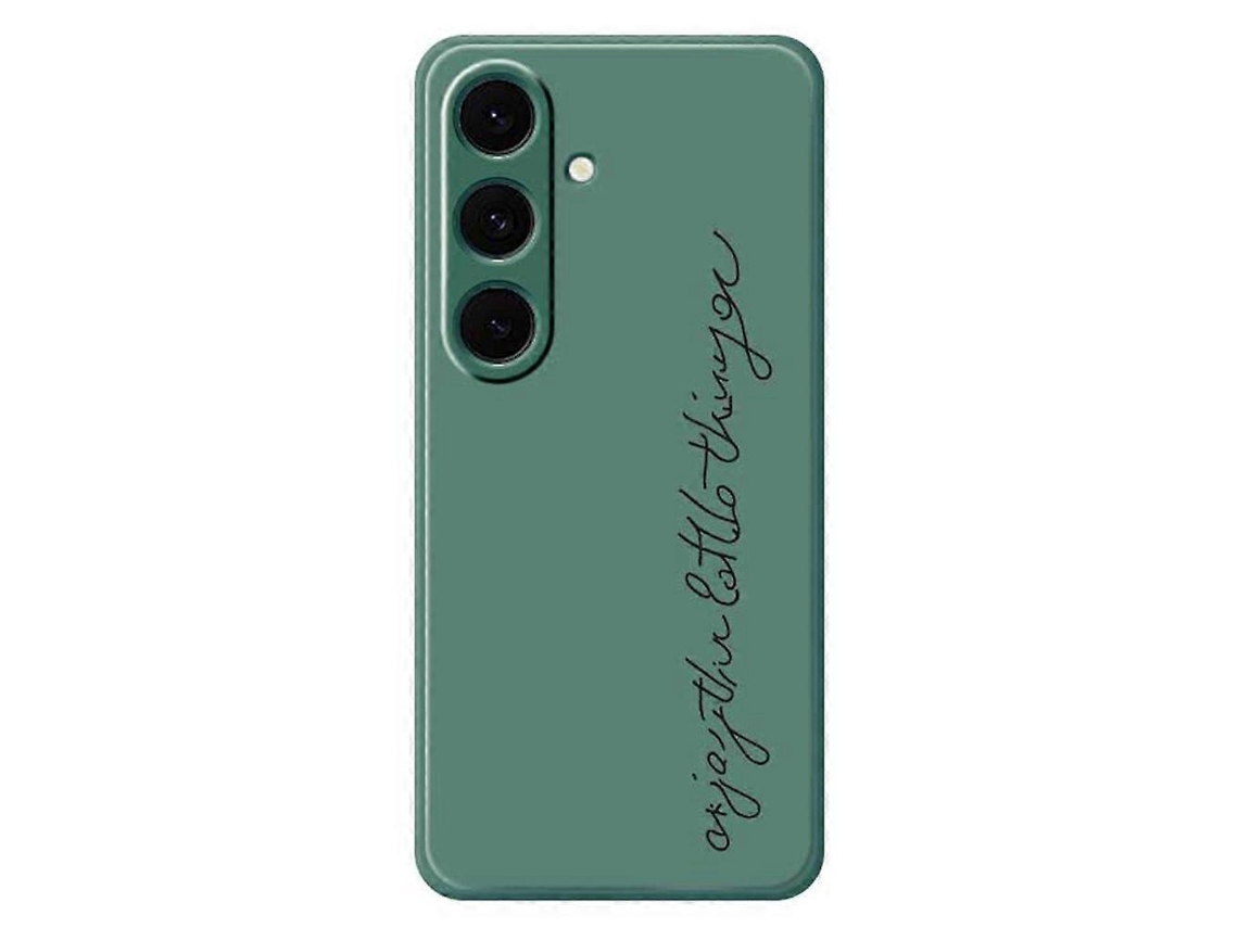 Capa Tpu Para Samsung Galaxy S24 Fe, Verde, Elysve