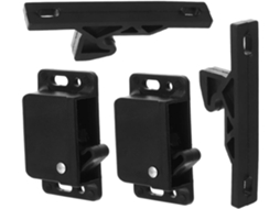 Conjunto De 2 Fechos Laterais Para Portas, Fácil Instalação, Redução De Ruído, Ideal Para Camping - Abs