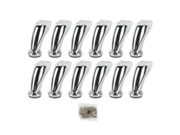 12pcs Pernas de Móveis de Ferro Eletroplatado, Estilo Moderno