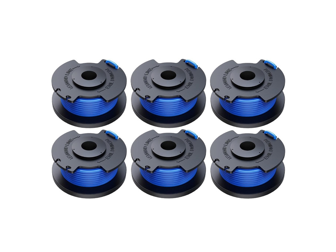 Pacote com 8 Carretéis de Fio Aparador de Grama para Ryobi Ac14rl3a/ac14hca HENTEN HOME