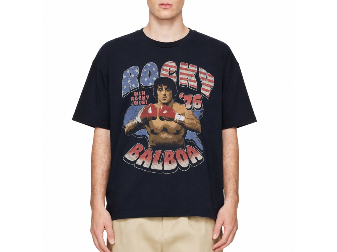 Rockinstone Rocky Americana 76 Navy T-shirt Size:s