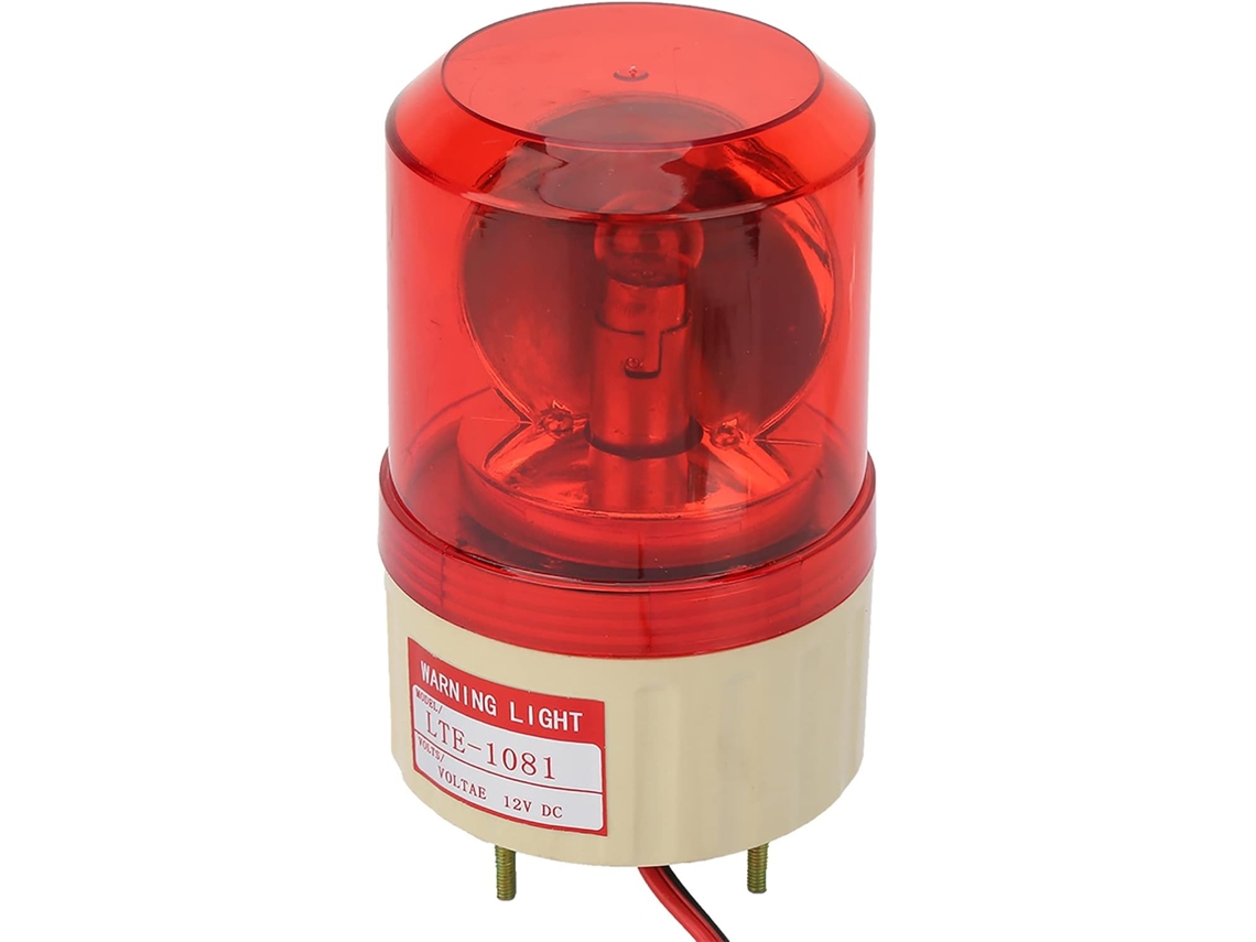 Luz De Advertência Rotativa 12v Dc, Lâmpada De Alarme Led Intermitente 5w Com Material Pc Abs, Para Locais Públicos