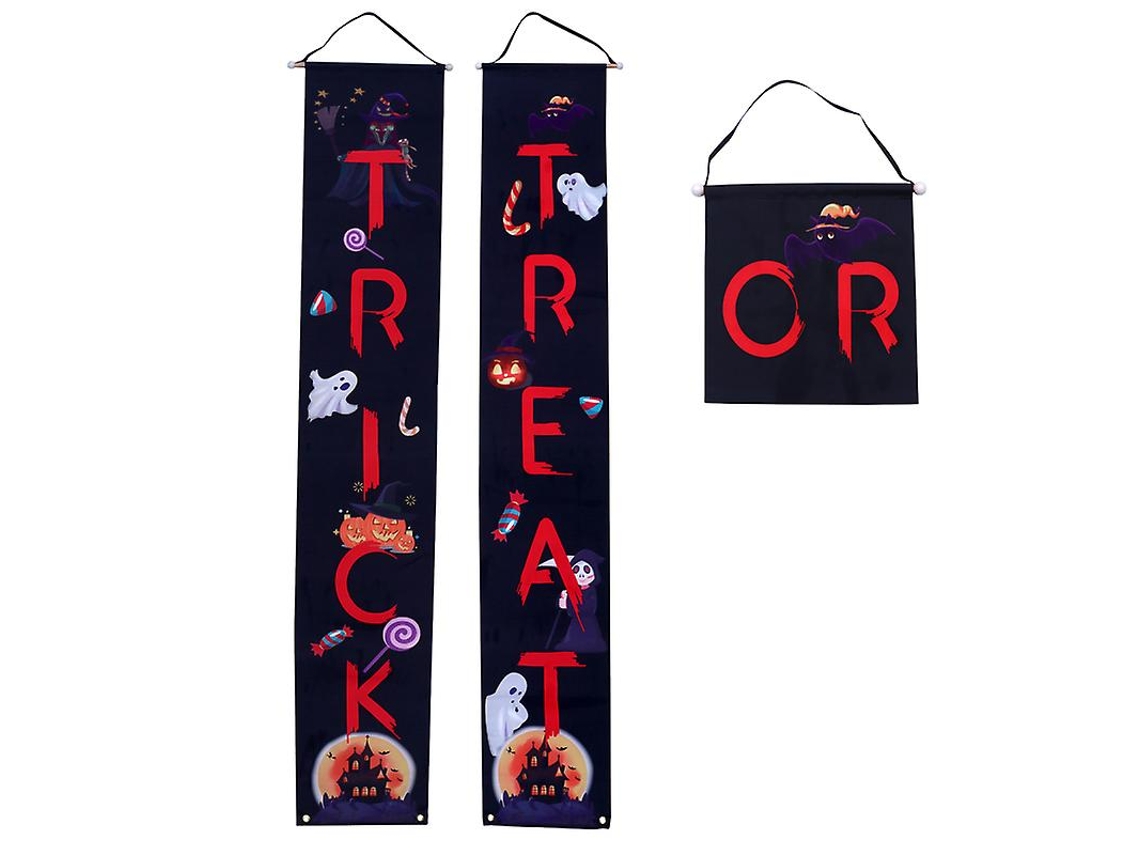 1 Conjunto de Dísticos de Halloween para Decoração de Halloween ALLINLESS