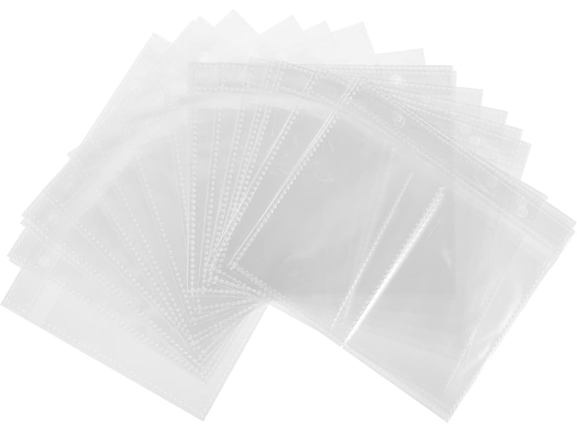 Gleavi 20 Peças Poches Transparentes Para Fotos Álbum De Recargas Acessórios De Fotos Álbum Para Organização E