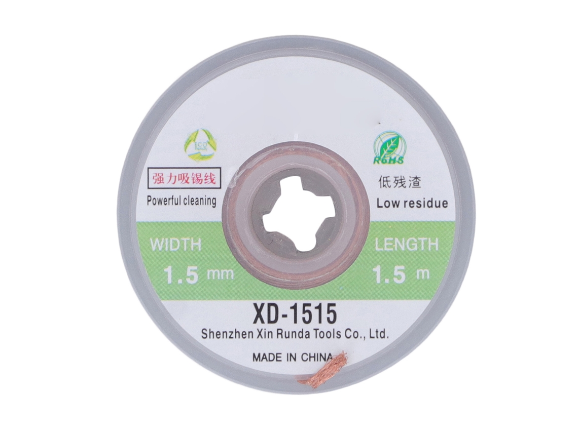 5 Pcs Alambre De Soldadura Com Torcha De Desoldadura De Cobre De Baixo Resíduo Sem Limpeza 1,5mm De Largura 1,5m De Comprimento