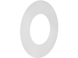 Anel De Acabamento Circular Para Luminária - Acessório Versátil E Confiável - Branco