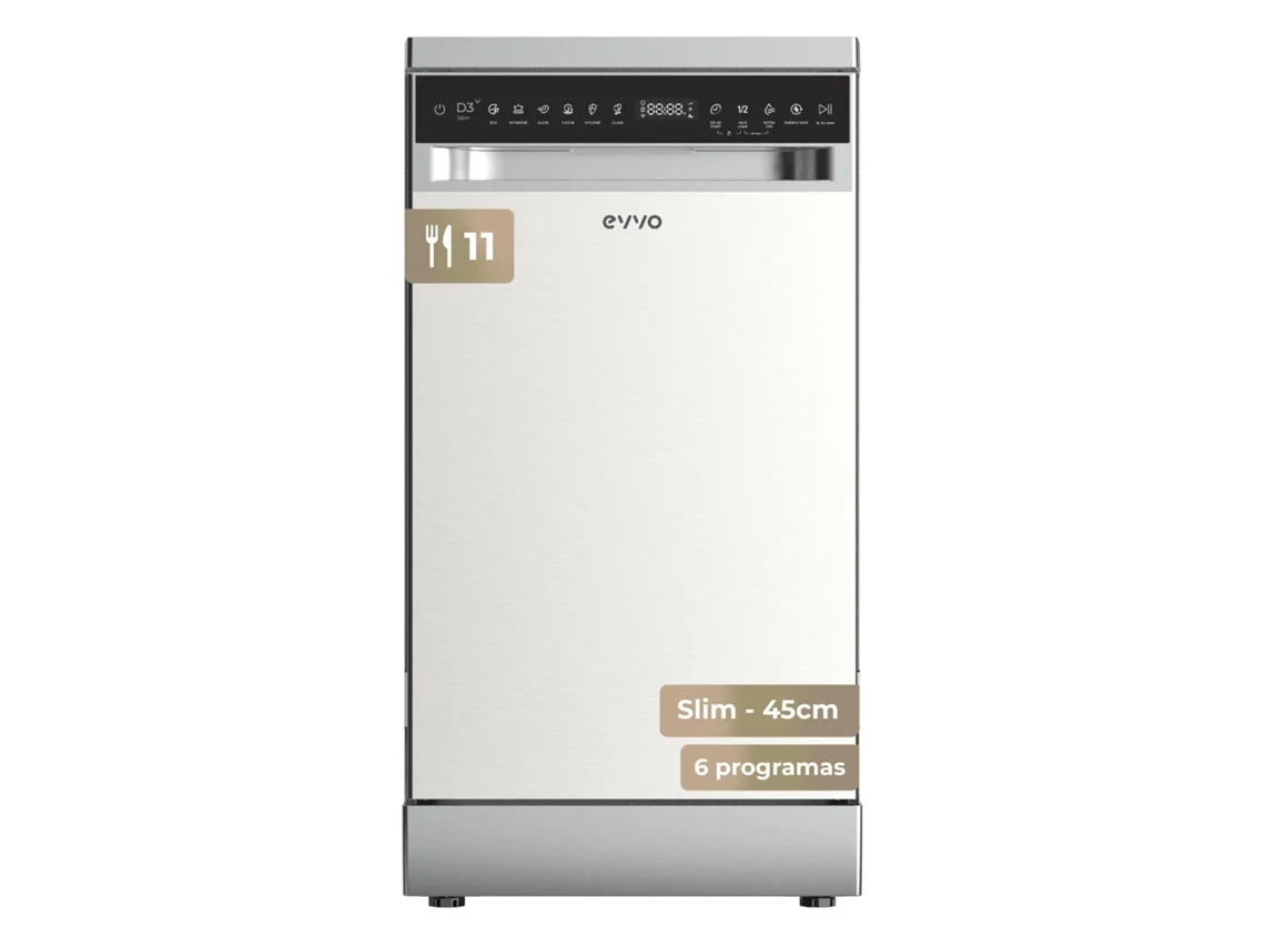 Máquina de Lavar Loiça EVVOD3yx Slim (45 Cm)